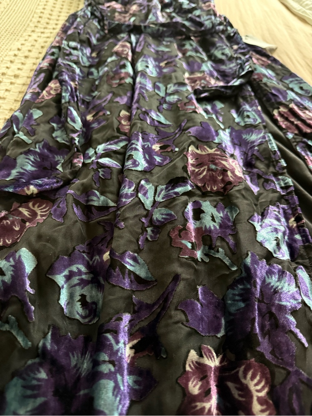 NEW Lulu's Black Floral Maxi Dress Size M - Picture 6 of 8